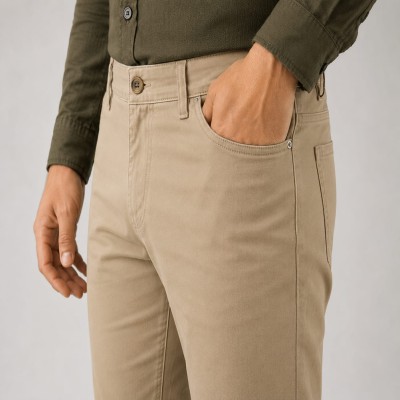 Premium Khaki Gabardine Pant | China Imported Fabric