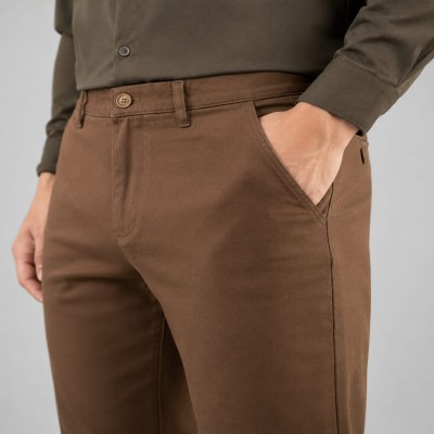 Premium Deep Brown Gabardine Pant | China Imported Fabric